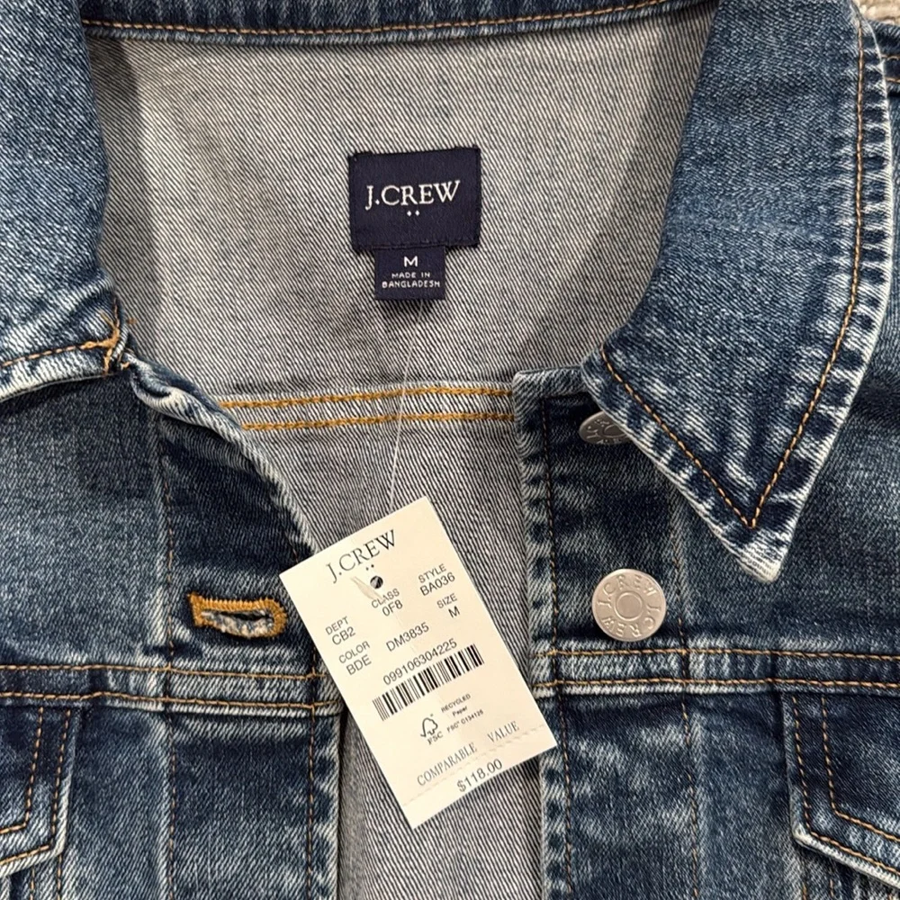J. Crew Blue Denim Jacket - Picture 2 of 5